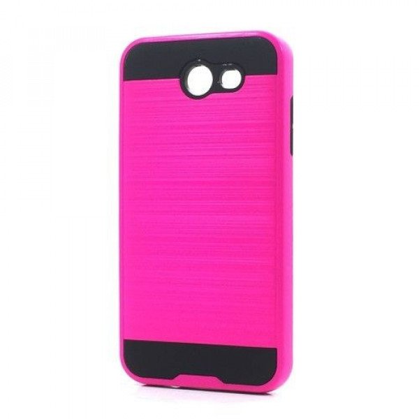 Wholesale Samsung Galaxy J7 V Perx J7 Sky Pro (2017) Armor Hybrid Case (Hot Pink)